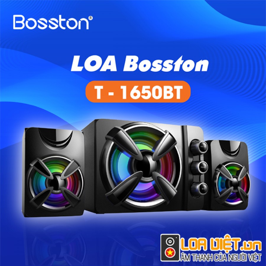 Loa Bluetooth Bosston T1650-BT 2.1 Đèn Led RGB